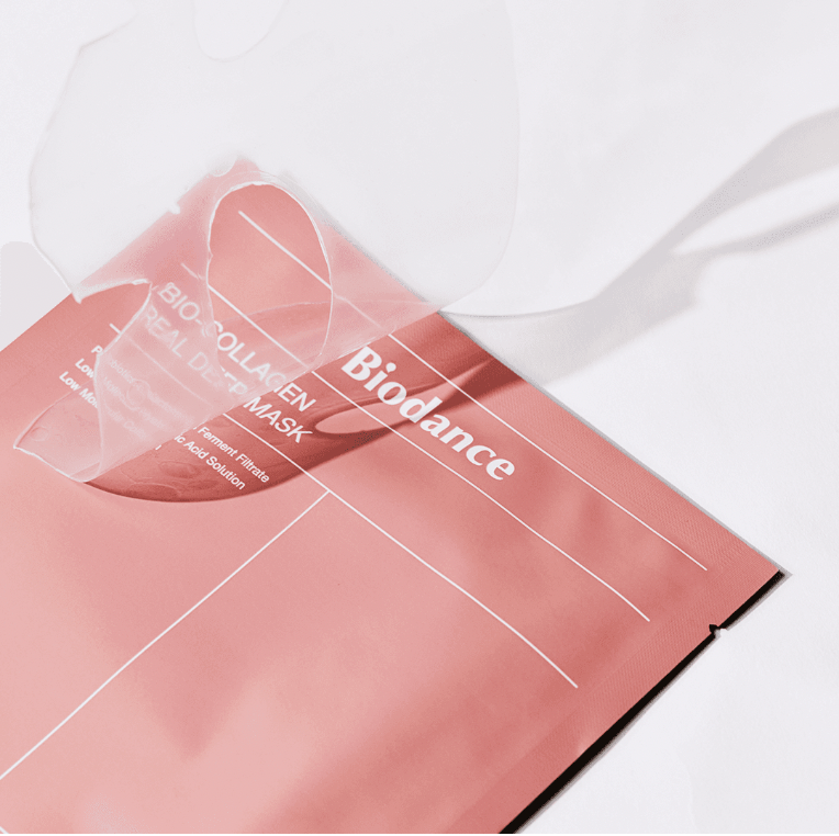 Masque Hydrogel Collagène Nuit — Biodance · Pack 4 unités (4 × 34 g)