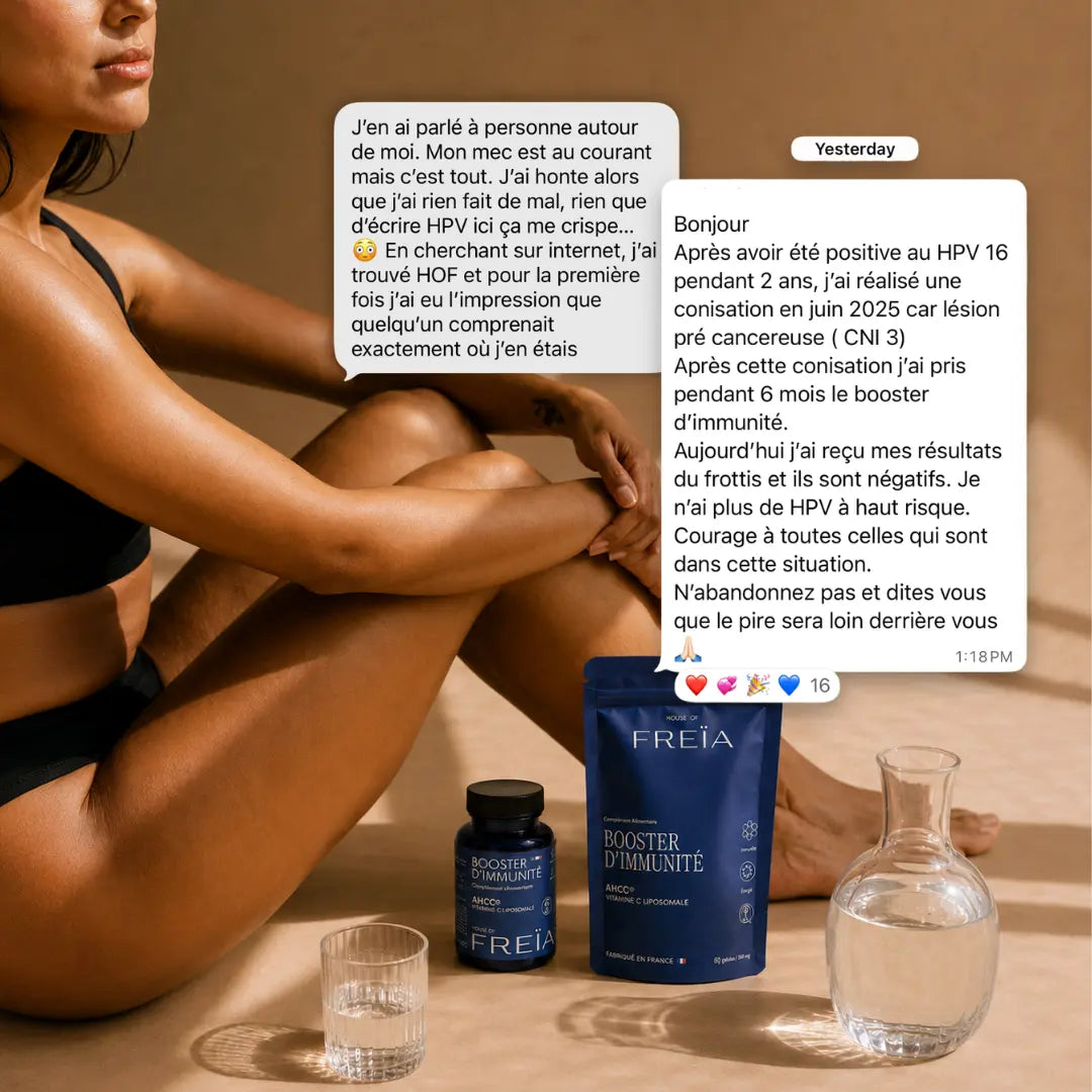 BOOSTER D'IMMUNITÉ AHCC® & VITAMINE C LIPOSOMALE