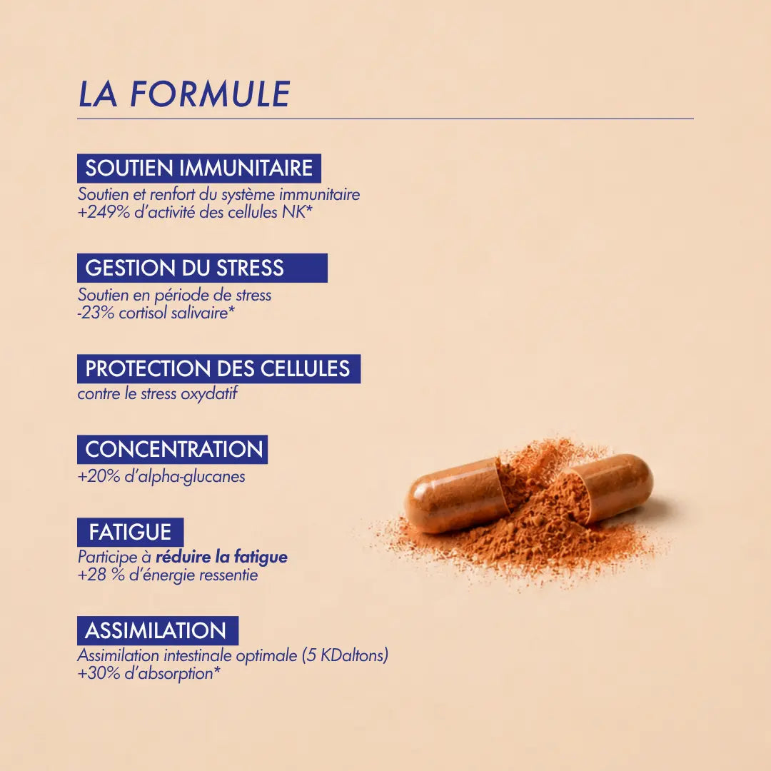 BOOSTER D'IMMUNITÉ AHCC® & VITAMINE C LIPOSOMALE