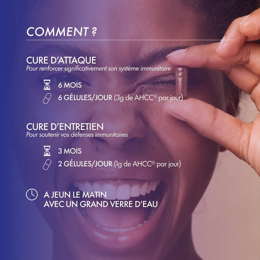BOOSTER D'IMMUNITÉ AHCC® & VITAMINE C LIPOSOMALE