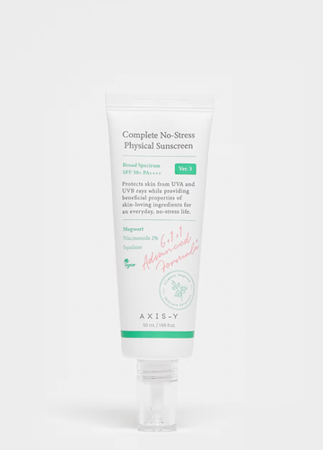 AXIS-Y No-Stress Physical Sunscreen v3 | Solaire Minéral SPF50+