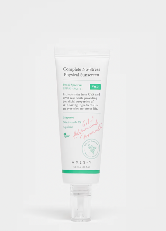 AXIS-Y No-Stress Physical Sunscreen v3 | Solaire Minéral SPF50+
