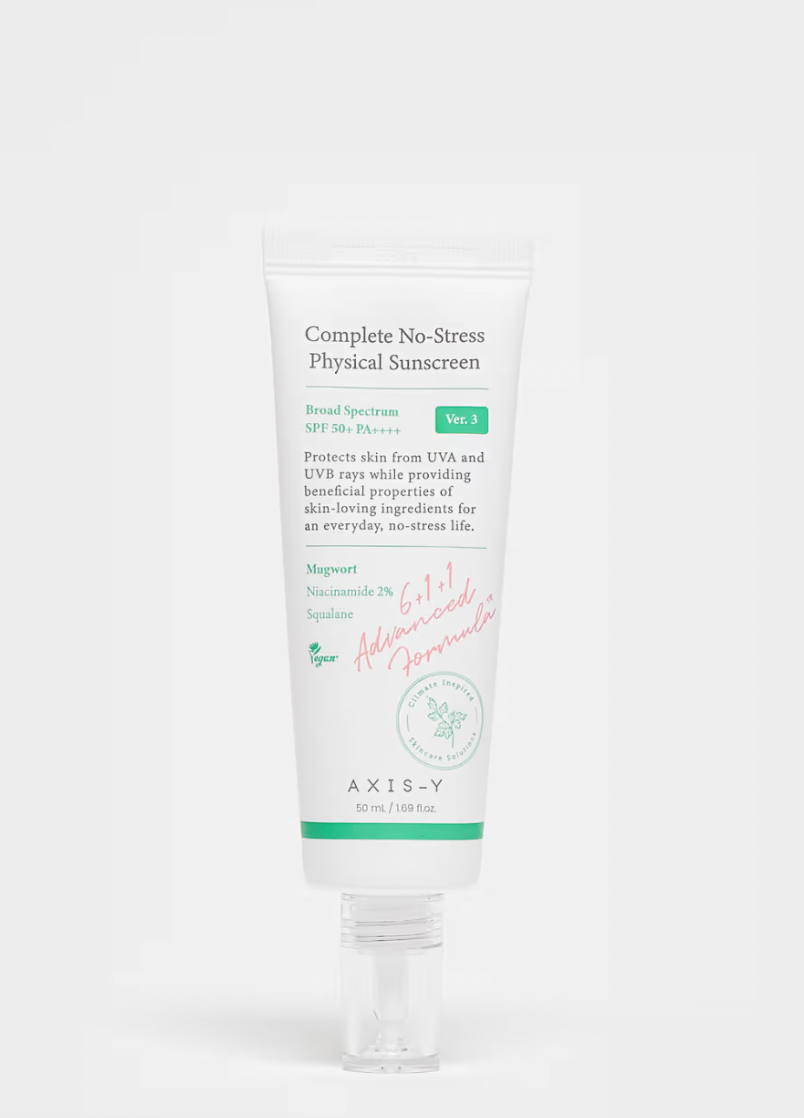 AXIS-Y No-Stress Physical Sunscreen v3 | Solaire Minéral SPF50+